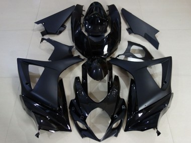 Online 2007-2008 Suzuki GSXR 1000 Motorcycle Fairing - Glossy Black Matte Black Canada
