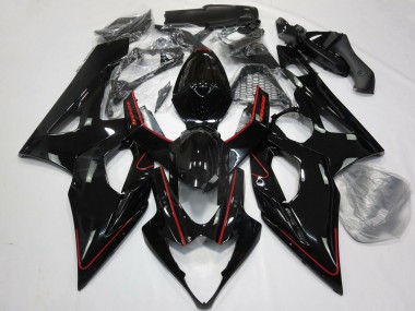 Online 2005-2006 Suzuki GSXR 1000 Motorcycle Fairings - Glossy Black Red Canada