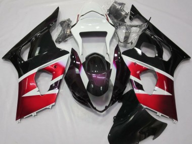 Online 2003-2004 Suzuki GSXR 1000 Motorcycle Fairings - Red White Glossy Black Canada