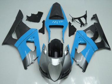 Online 2003-2004 Suzuki GSXR 1000 Motorcycle Fairings - Light Blue Silver Black Canada