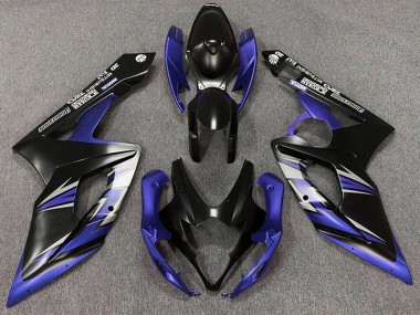 Online 2005-2006 Suzuki GSXR 1000 Motorcycle Fairings - Matte Black Blue Canada