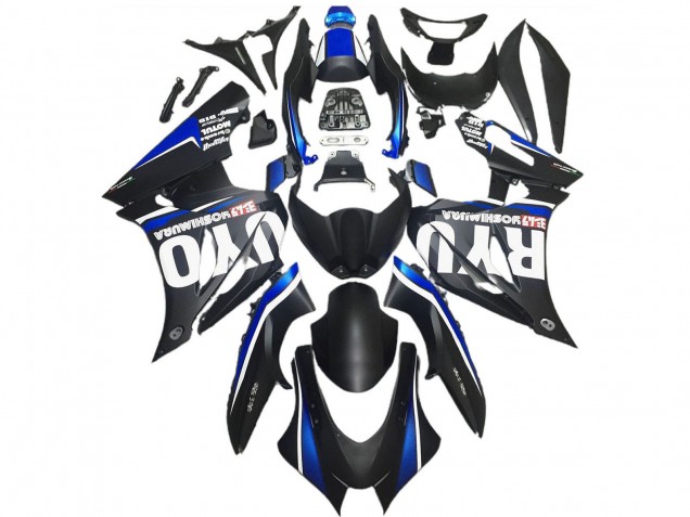2017-2024 Suzuki GSXR 1000 Motorcycle Fairings - Matte Black Blue Canada