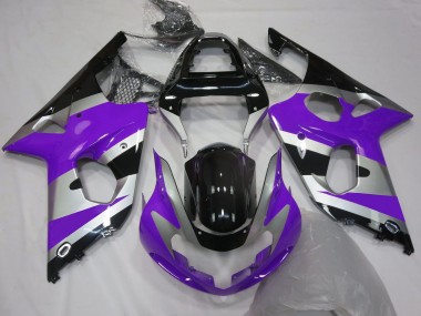 Online 2000-2002 Suzuki GSXR 1000 Motorcycle Fairings - Purple Silver Glossy Black OEM Style Canada