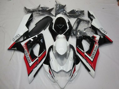 Online 2005-2006 Suzuki GSXR 1000 Motorcycle Fairings - White Red Black Yoshimura Canada