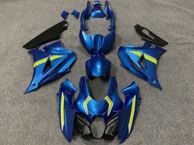 Online 2017-2024 Suzuki GSXR 1000 Motorcycle Fairings - Blue Yellow Style Canada