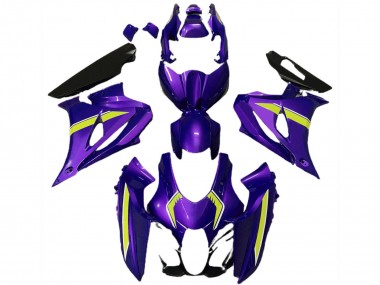 Online 2017-2024 Suzuki GSXR 1000 Motorcycle Fairings - Purple Yellow Style Canada