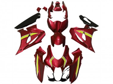 Online 2017-2024 Suzuki GSXR 1000 Motorcycle Fairings - Red Yellow Style Canada