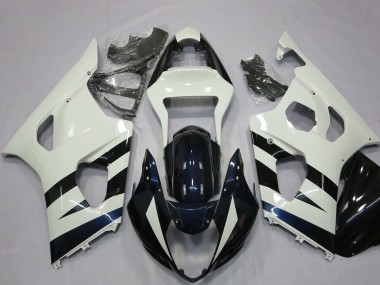 Online 2003-2004 Suzuki GSXR 1000 Motorcycle Fairings - White Glossy Black Canada