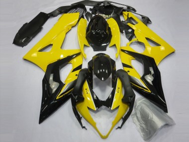 Online 2005-2006 Suzuki GSXR 1000 Motorcycle Fairings - Yellow Glossy Black Canada