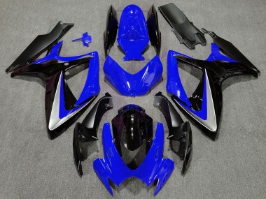 Online 2006-2007 Suzuki GSXR 600 / GSXR 750 Motorcycle Fairing - Blue Silver Glossy Black OEM Style Canada