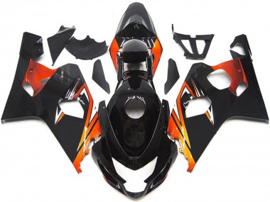 Online 2004-2005 Suzuki GSXR 600 / GSXR 750 Motorcycle Fairings - Glossy Black Orange OEM Style Canada