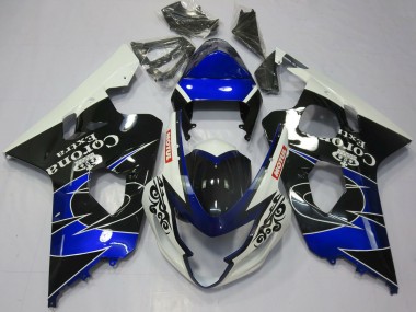 Online 2004-2005 Suzuki GSXR 600 / GSXR 750 Motorcycle Fairings - White Blue Black Corona Motul Canada