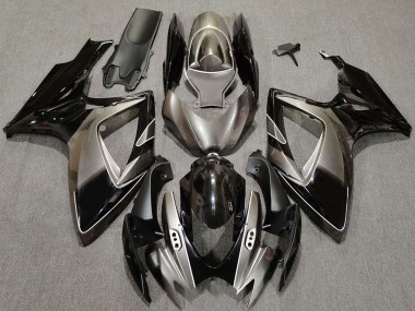 Online 2006-2007 Suzuki GSXR 600 / GSXR 750 Motorcycle Fairings - Dark Silver Glossy Black Canada