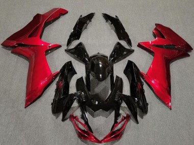 Online 2011-2024 Suzuki GSXR 600 / GSXR 750 Motorcycle Fairings - Red Glossy Black Canada