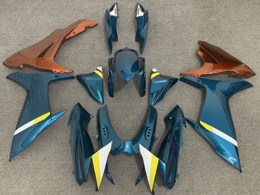 Online 2011-2024 Suzuki GSXR 600 / GSXR 750 Motorcycle Fairings - Light Blue Orange White Yellow Canada