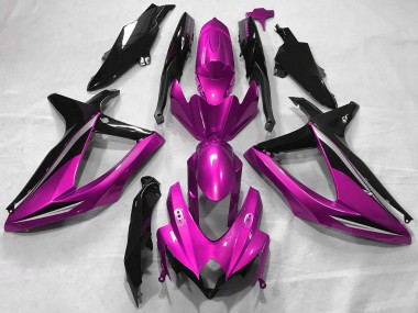 Online 2008-2010 Suzuki GSXR 600 / GSXR 750 Motorcycle Fairings - Pink Glossy Black Canada