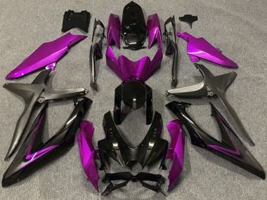 Online 2008-2010 Suzuki GSXR 600 / GSXR 750 Motorcycle Fairings - Pink Glossy Black Matte Black Canada