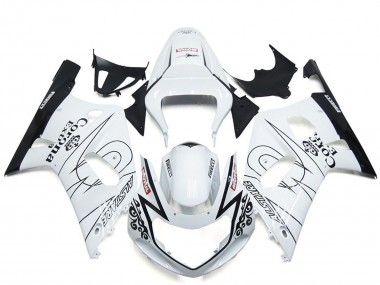 Online 2001-2003 Suzuki GSXR 600 / GSXR 750 Motorcycle Fairing - White Black Corona Alstare Canada