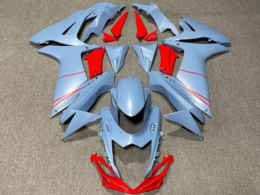 Online 2011-2024 Suzuki GSXR 600 / GSXR 750 Motorcycle Fairings - Matte Sky Blue Red Canada