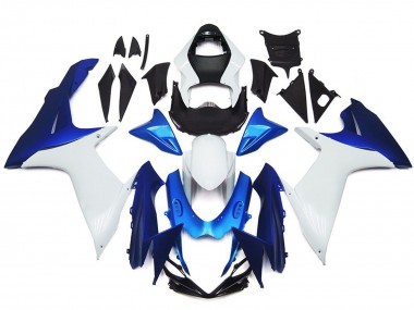 Online 2011-2024 Suzuki GSXR 600 / GSXR 750 Motorcycle Fairings - White Blue Canada