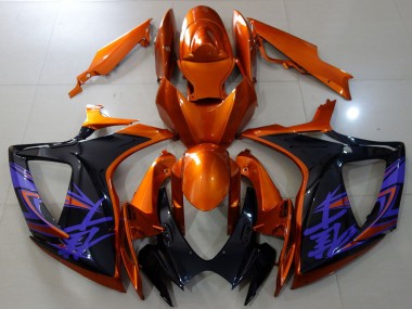 Online 2006-2007 Suzuki GSXR 600 / GSXR 750 Motorcycle Fairings - Orange Glossy Black Blue Canada