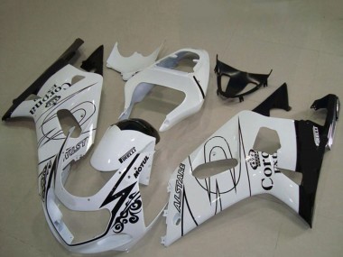 Online 2001-2003 Suzuki GSXR 600 / GSXR 750 Motorcycle Fairings - White Black Corona Alstare Canada