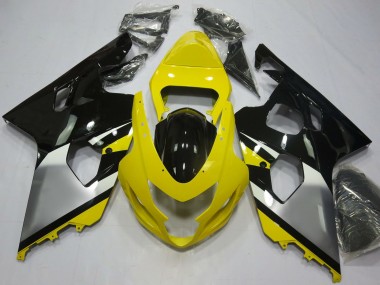 Online 2004-2005 Suzuki GSXR 600 / GSXR 750 Motorcycle Fairings - Yellow Silver Black OEM Style Canada