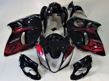 Online 2008-2020 Suzuki GSXR 1300 Motorcycle Fairings - Glossy Black Candy Red Canada