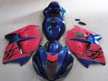 Online 1996-2007 Suzuki GSXR 1300 Motorcycle Fairings - Glossy Blue and Red Canada