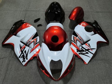 Online 1996-2007 Suzuki GSXR 1300 Motorcycle Fairings - White Orange Canada
