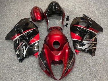 Online 1996-2007 Suzuki GSXR 1300 Motorcycle Fairings - Maroon Red Black Style Canada