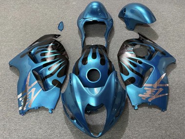 Online 1996-2007 Suzuki GSXR 1300 Motorcycle Fairings - Sky Blue and Black Canada