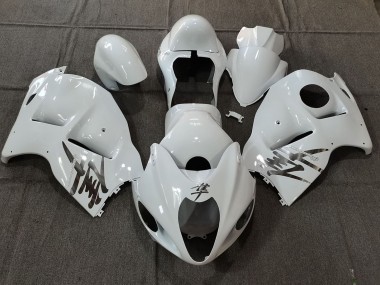 Online 1996-2007 Suzuki GSXR 1300 Motorcycle Fairings - White OEM Style with Silver Decals Canada