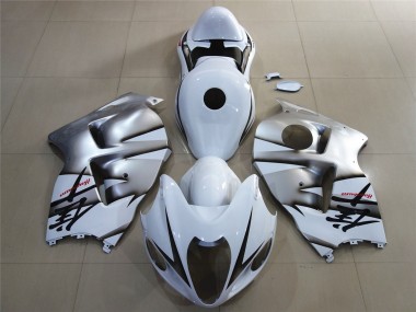 Online 1996-2007 Suzuki GSXR 1300 Motorcycle Fairings - White Silver Canada