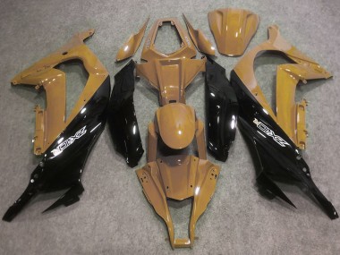 Online 2016-2020 Kawasaki ZX10R Motorcycle Fairings - Desert Tan Glossy Black Canada