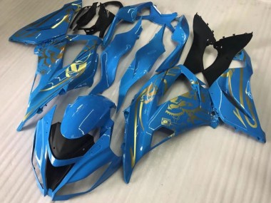 Online 2016-2020 Kawasaki ZX10R Motorcycle Fairings - Blue Gold Canada