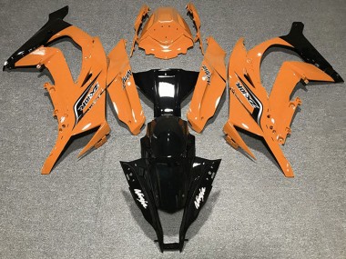Online 2011-2015 Kawasaki ZX10R Motorcycle Fairings - Orange Glossy Black Canada