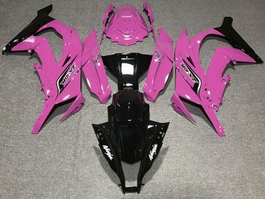 Online 2011-2015 Kawasaki ZX10R Motorcycle Fairings - Pink Glossy Black Canada