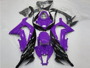 Online 2011-2015 Kawasaki ZX10R Motorcycle Fairings - Purple Glossy Black Canada