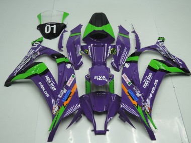 Online 2011-2015 Kawasaki ZX10R Motorcycle Fairings - Purple Black Green Orange White Trick Star Eva Racing OEM Style Canada