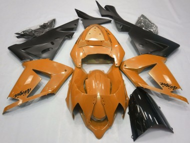 Online 2004-2005 Kawasaki ZX10R Motorcycle Fairings - Pearl Orange Black Canada