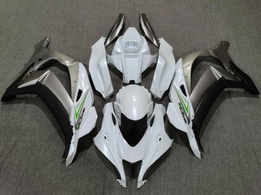 Online 2016-2020 Kawasaki ZX10R Motorcycle Fairings - Pearl White Silver Canada