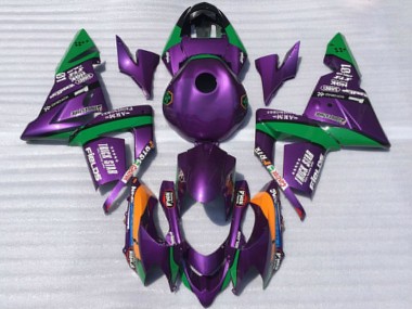 Online 2004-2005 Kawasaki ZX10R Motorcycle Fairings - Purple and Green Trick Star Canada