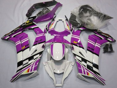 Online 2011-2015 Kawasaki ZX10R Motorcycle Fairings - Purple Black White Yellow Canada