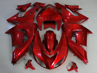 Online 2006-2007 Kawasaki ZX10R Motorcycle Fairings - Deep Red Canada
