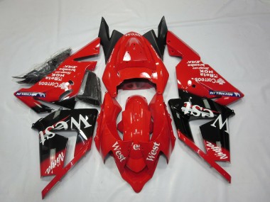 Online 2004-2005 Kawasaki ZX10R Motorcycle Fairings - Red West Canada