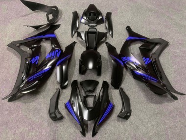 Online 2016-2020 Kawasaki ZX10R Motorcycle Fairings - Matte Black Blue Ninja Canada