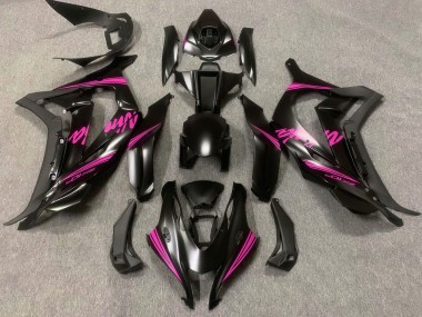 Online 2016-2020 Kawasaki ZX10R Motorcycle Fairings - Matte Black Pink Ninja Canada