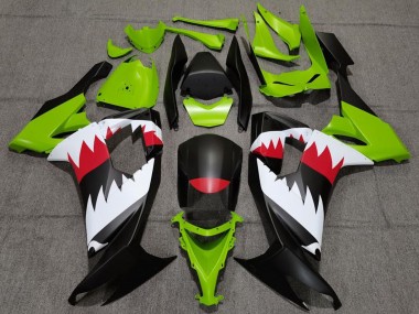 Online 2008-2010 Kawasaki ZX10R Motorcycle Fairings - Green Matte Black Red White Shark Canada
