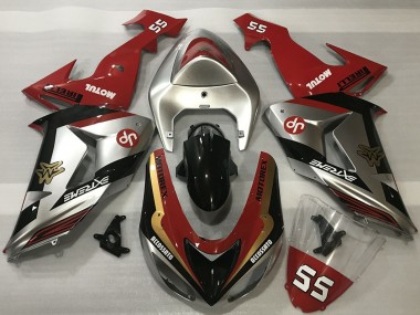Online 2006-2007 Kawasaki ZX10R Motorcycle Fairings - Red Silver Gold Black Canada